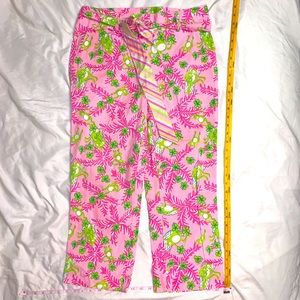 EUC Lilly Pulitzer Monkey Pants with Belt